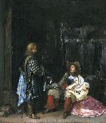 Gerard ter Borch the Younger The messenger, known as The unwelcome news Spain oil painting artist